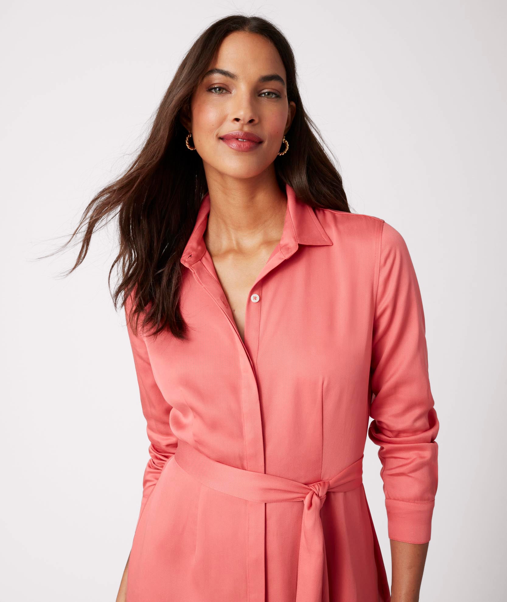 TENCEL Lyocell™ Belted Felicity Shirtdress