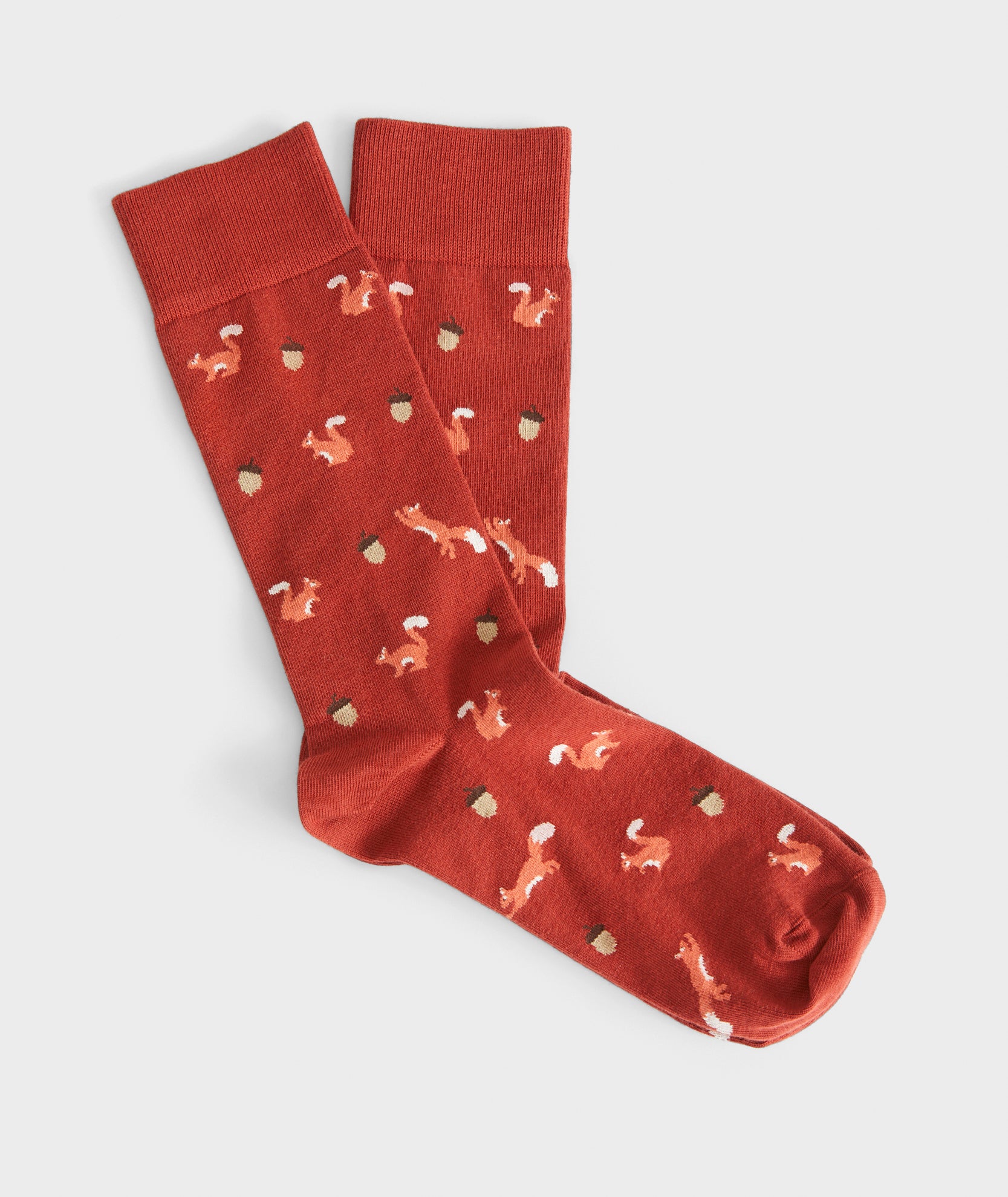 UNTUCKit red squirrel socks. 