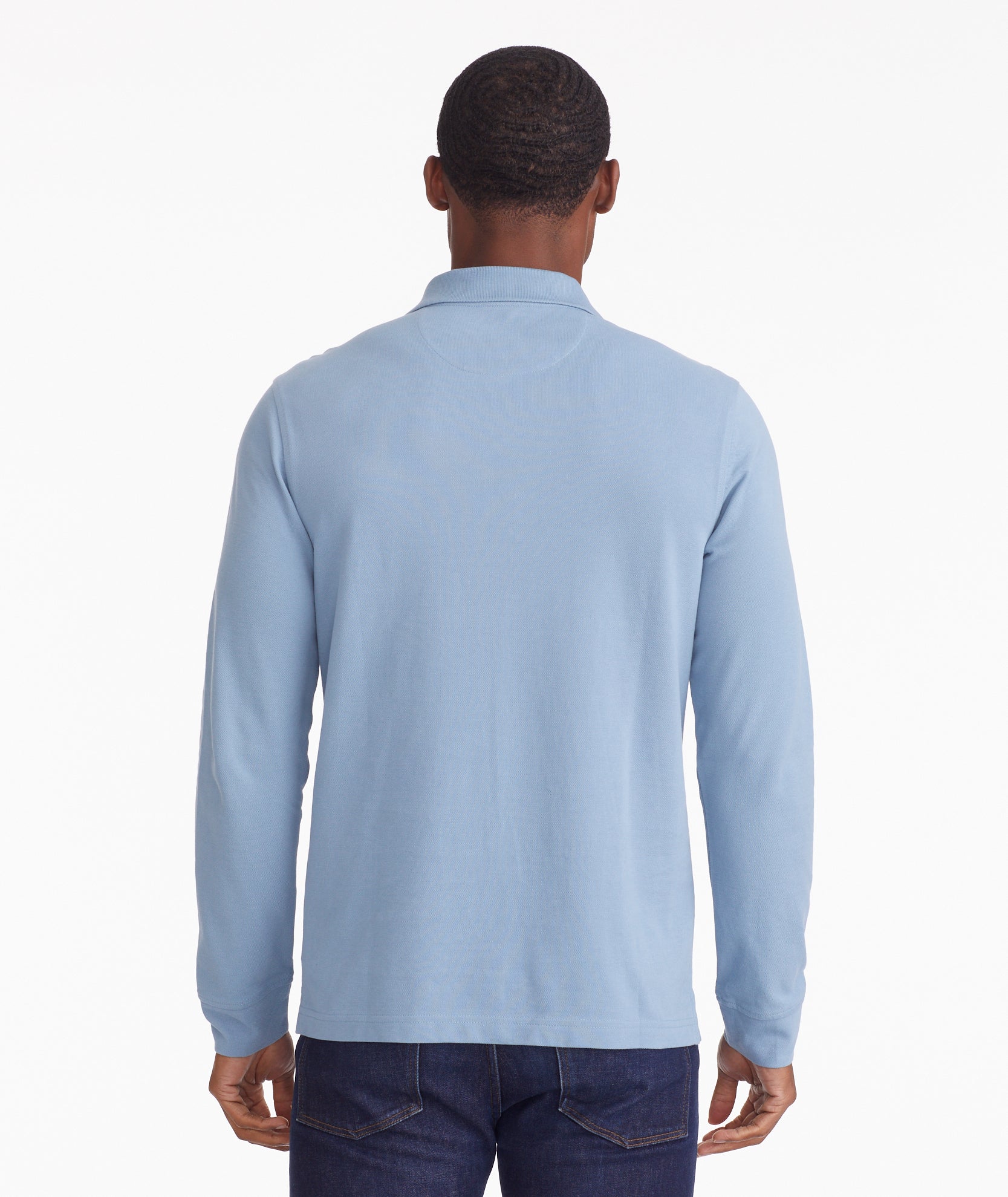 Pique Long-Sleeve Polo