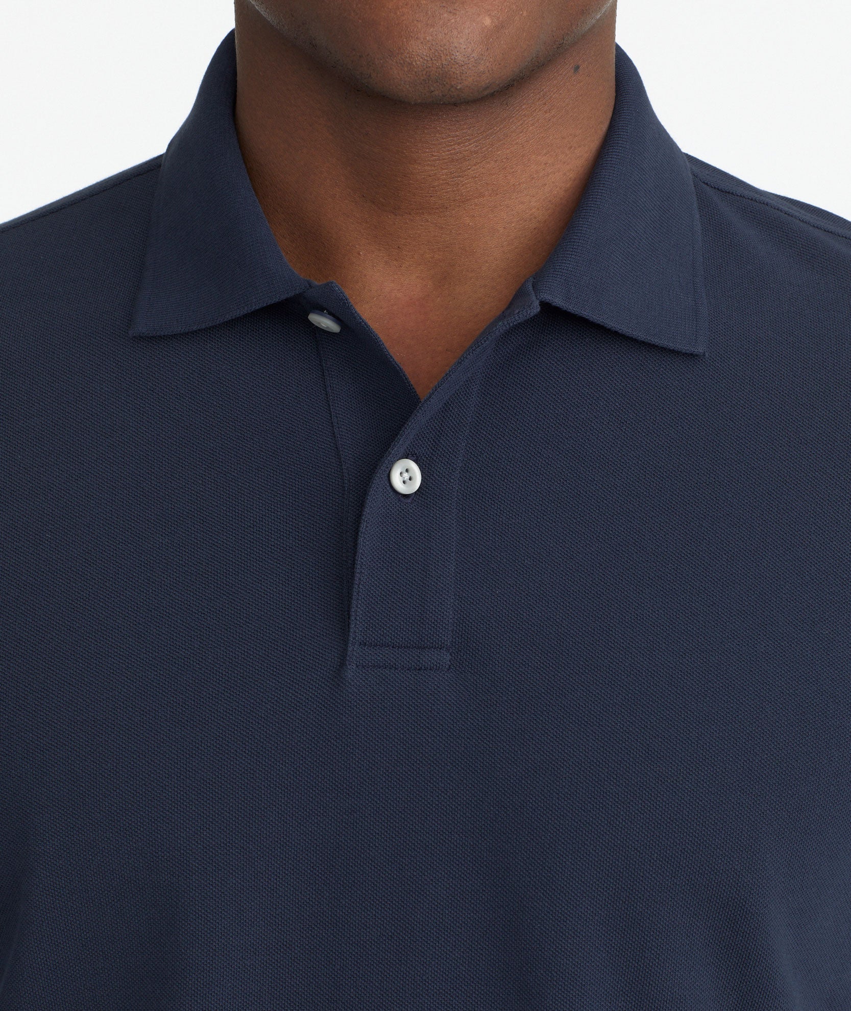 Pique Long-Sleeve Polo