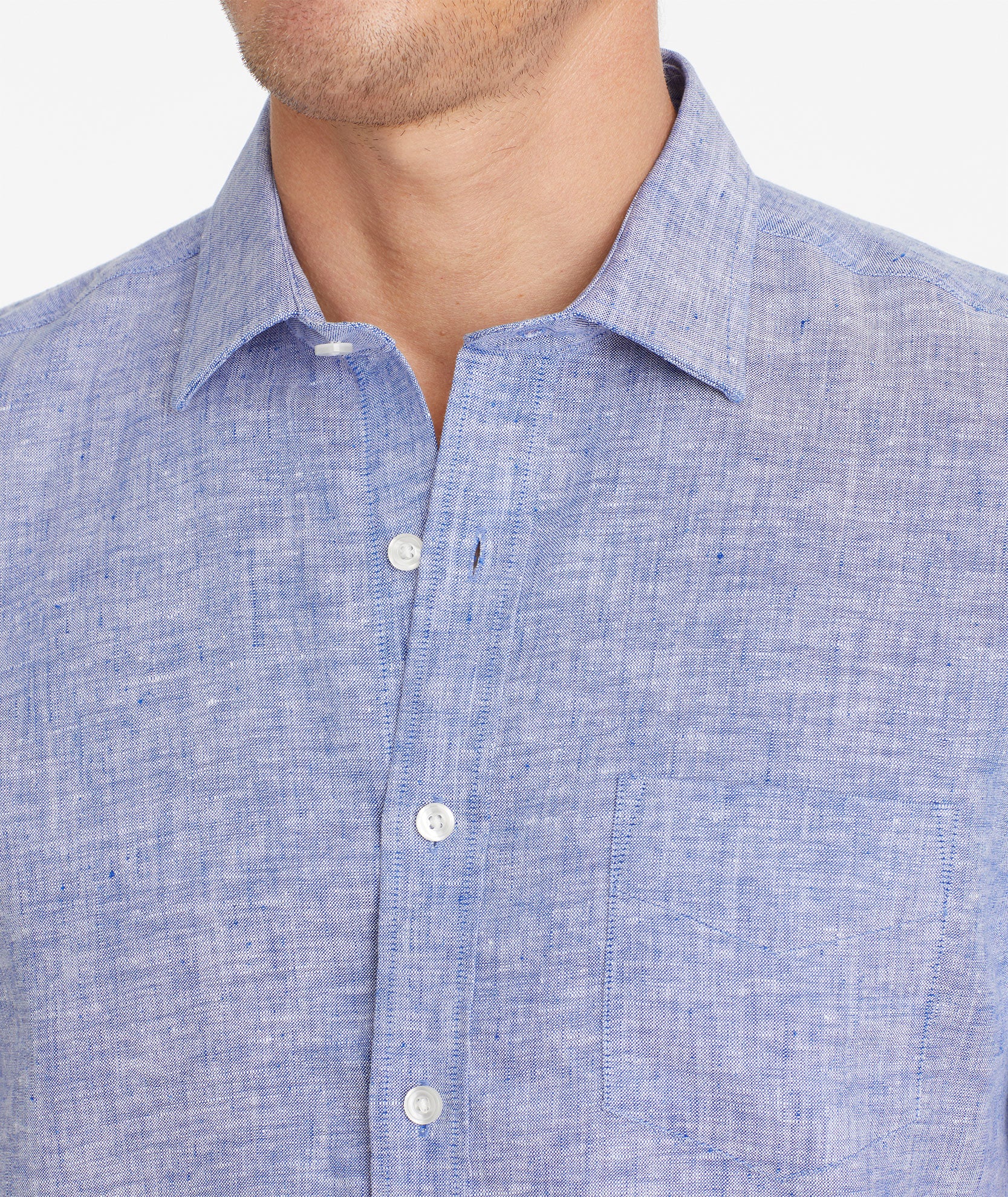 Wrinkle-Resistant Linen Short-Sleeve Cameron Shirt