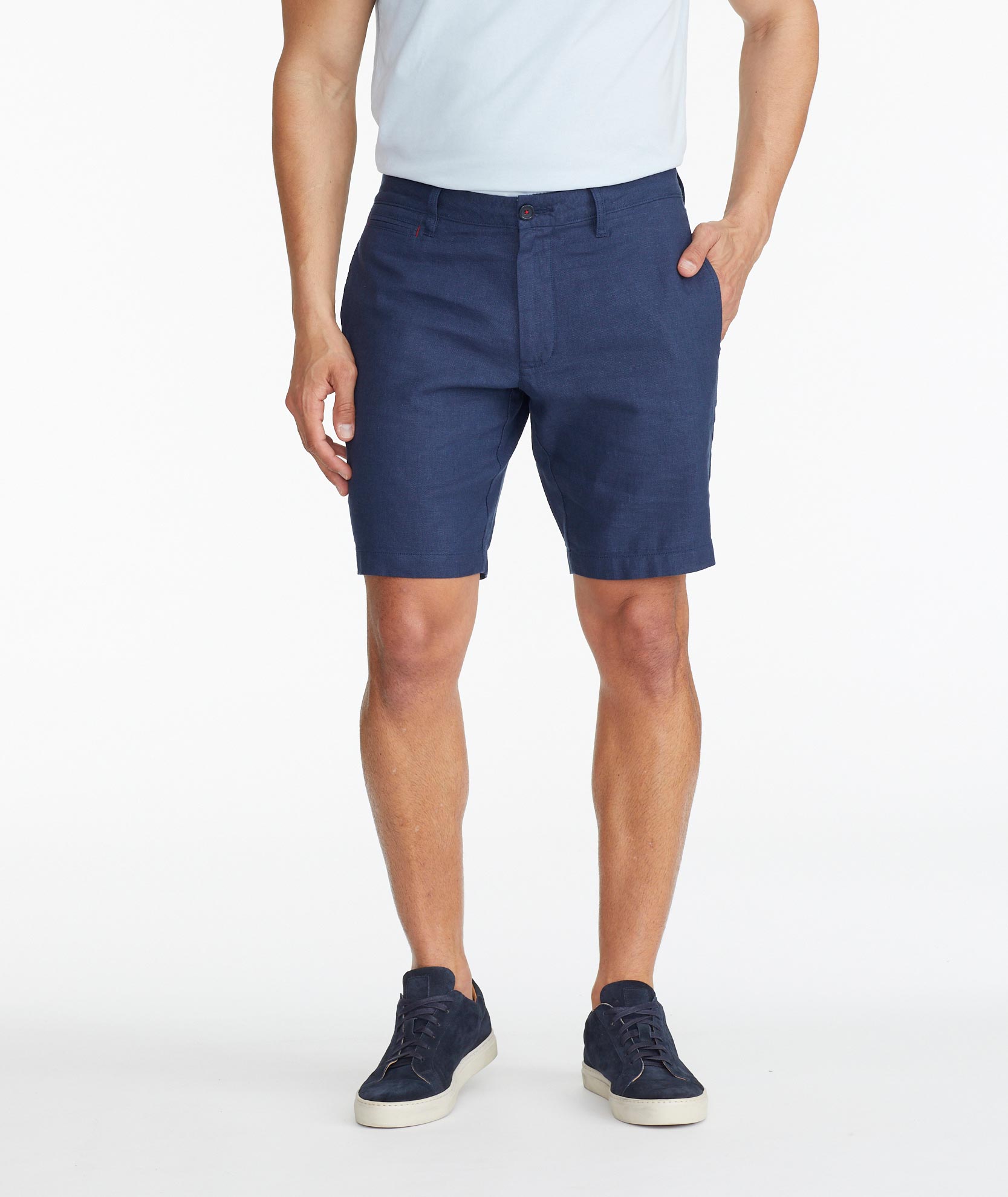 Lightweight Cotton-Linen Shorts